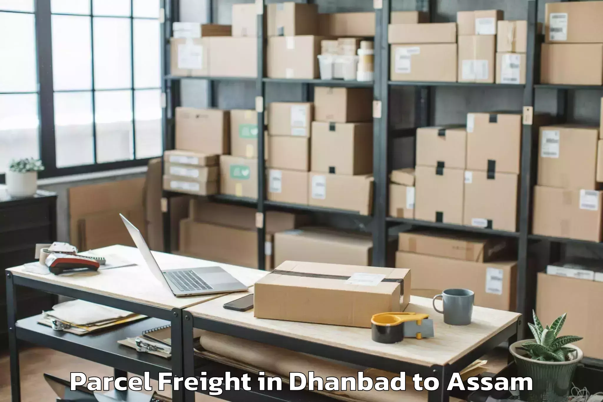 Reliable Dhanbad to North Guwahati Parcel Freight